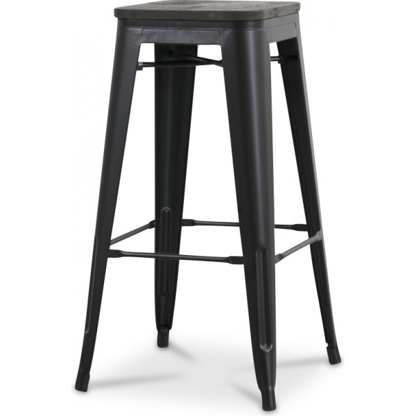 Montreux Barpall i plt vintage - Plt / Mrkbrunt tr