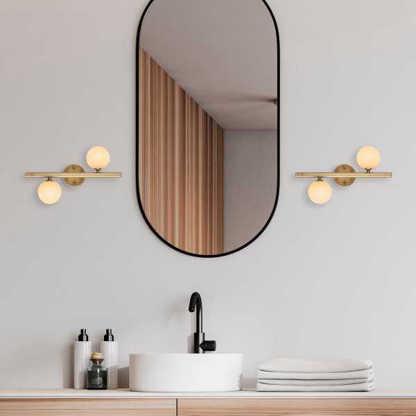 Domino wandlamp 11037 - Goud