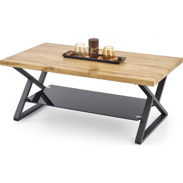 Table basse Catja 110 cm - Chêne/noir Table basse Catja 110 cm - Chêne/noir