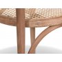 No 10 matstol med rottingsits och -rygg - Vintage