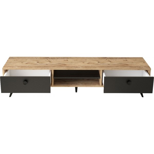 Vilamo TV-b�nk - Furu/svart