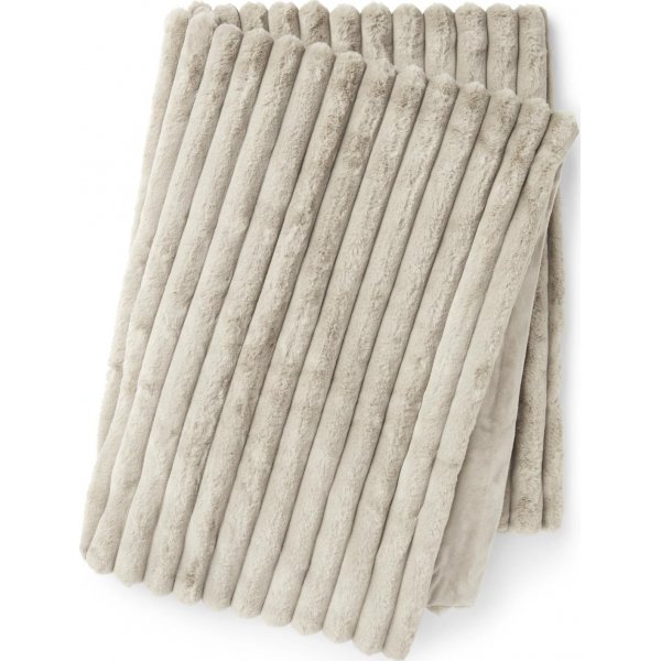 Stripy pläd Taupe - 120 x 180 cm Stripy pläd Taupe - 120 x 180 cm