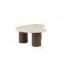 Megg Soffbord 130x78 - Mocca / Travertin