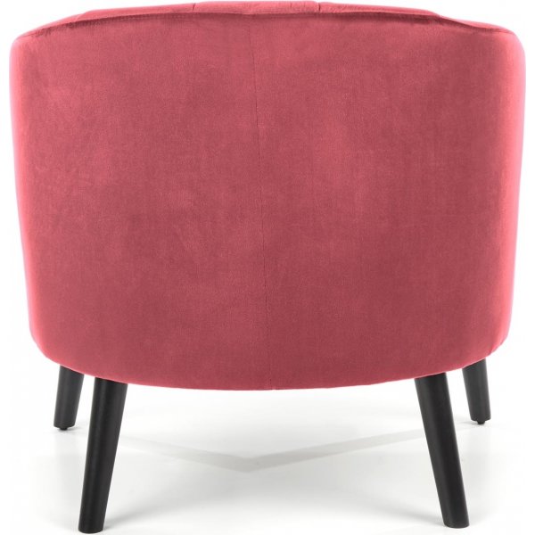 Aric fauteuil in wein rood fluweel + Textielreiniging voor meubels Aric fauteuil in wein rood fluweel + Textielreiniging voor meubels