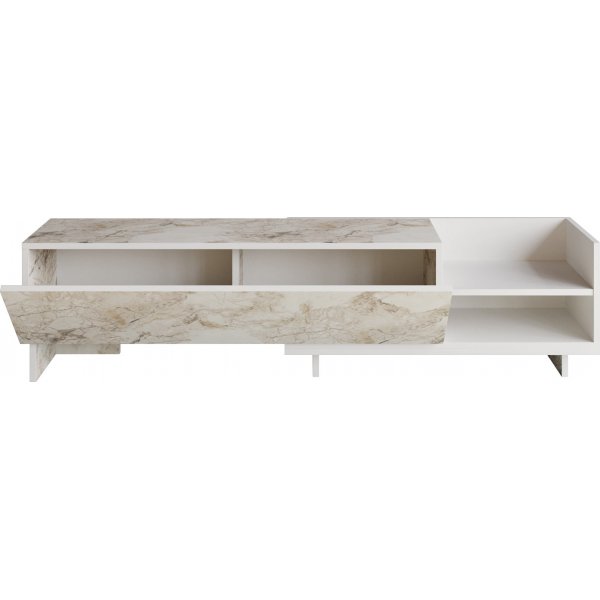 Meuble TV Parion - Marbre blanc Meuble TV Parion - Marbre blanc