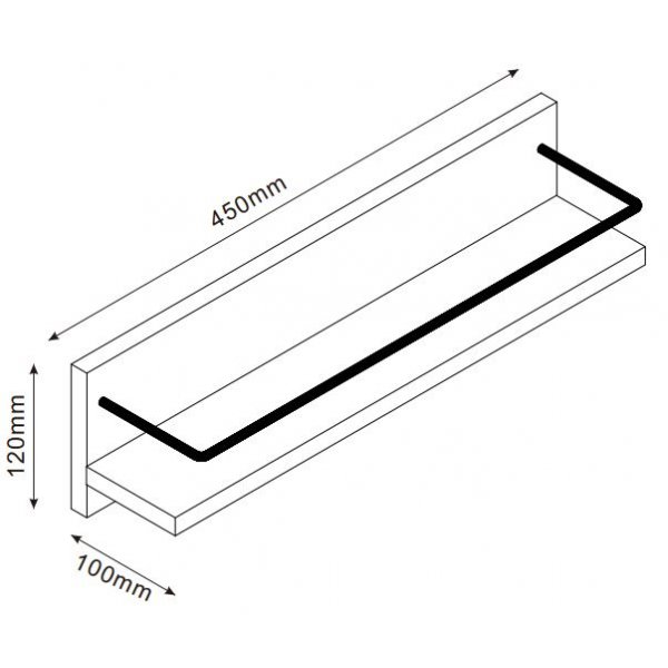 Etagre murale Ember - Bambou