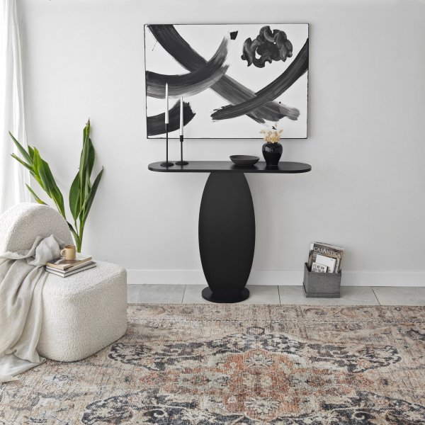 Table en relief Ellittica 100 x 30 cm - Anthracite Table en relief Ellittica 100 x 30 cm - Anthracite