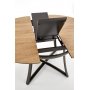 Colton runt frlngningbart matbord 118-148 cm - Ek/svart