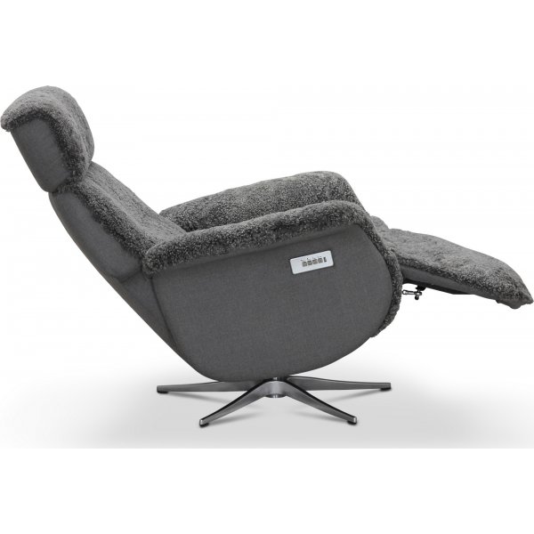 Duvnäs flip-up fåtölj - Grå fårskinn Duvnäs flip-up fåtölj - Grå fårskinn