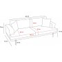 Liva 3-sits soffa - Antracit/koppar