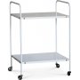 Revel serveringsvagn retro 60 x 45 cm - Vit / Mssing + Flckborttagare fr mbler