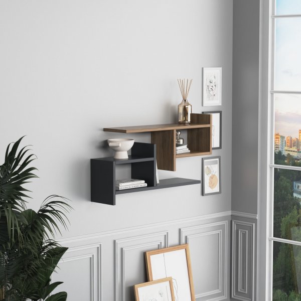 Hisar v�gghylla - Antracit/valn�t