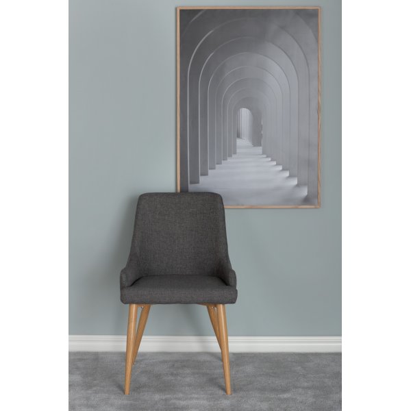 Paradis matstol - Mörkgrå/ek Paradis matstol - Mörkgrå/ek