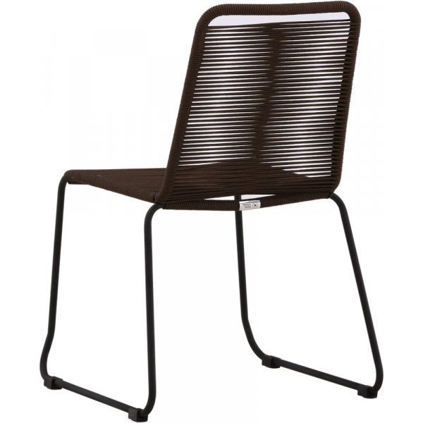 Chaise de salle à manger Lindos - Marron foncé Chaise de salle à manger Lindos - Marron foncé