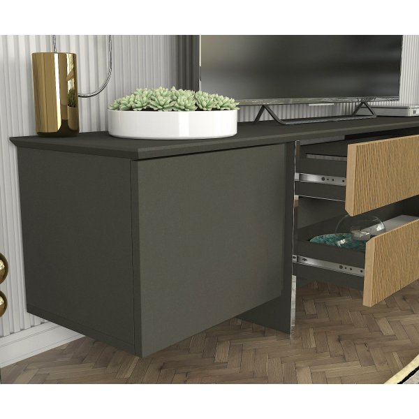 Poem TV-bnk - Antracit/valnt