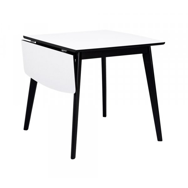 Orson klaffbord 80x80 - Vit/svart