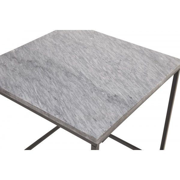 Kvarnbacken sidobord 50 x 50 cm - Svart/gr�