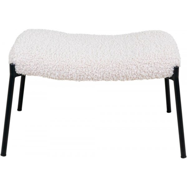 Repose-pieds Glasgow - Agneau (cuir artificiel)/noir Repose-pieds Glasgow - Agneau (cuir artificiel)/noir