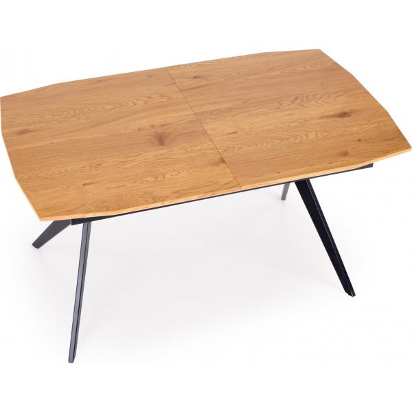 Table  manger Assis 140-180 x 80 cm - Chne/noir