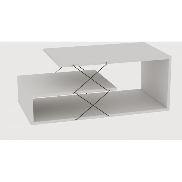 Table basse Cayenne 100 x 50 cm - Blanc