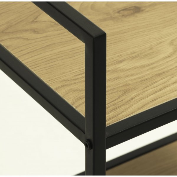 Medici bokhylla H88 cm - Ek/svart