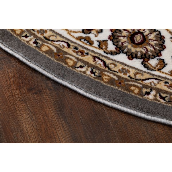 Tapis Dubai Mdaillon Wilton Gris