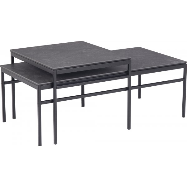 Table de paris Exeter 55x50 | 100x50cm - Noir Table de paris Exeter 55x50 | 100x50cm - Noir