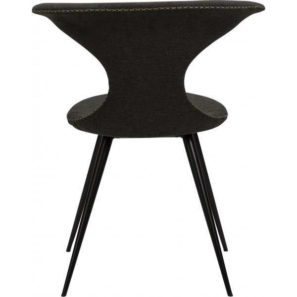 Chaise de salle à manger Flair - Tissu noir Chaise de salle à manger Flair - Tissu noir