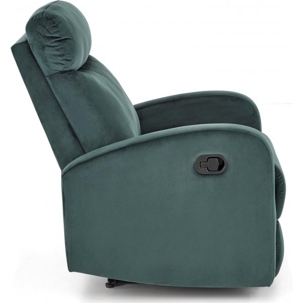 Fauteuil inclinable Wonder en velours vert