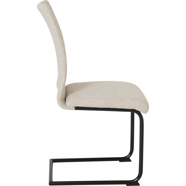 Chaise de salle  manger Lina - Beige/noir