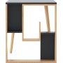 Sally skrivbord 120x60 cm - Antracit/ek
