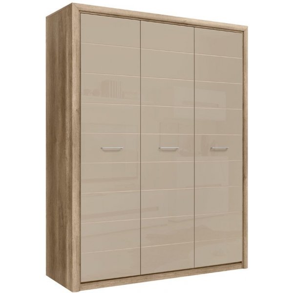 Pontus garderob 208x163,5 cm - Ek/beige Pontus garderob 208x163,5 cm - Ek/beige
