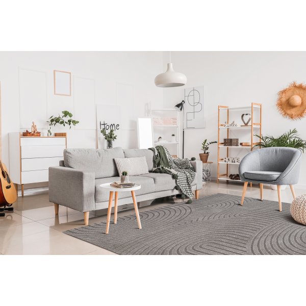 Tapis tissé à la machine Genova Zen Gris Tapis tissé à la machine Genova Zen Gris