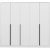 Armoire Lara 229 x 60 x 210 cm - Blanc