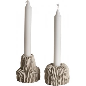 Lot de 2 mini bougeoirs Bonnie - Kitt