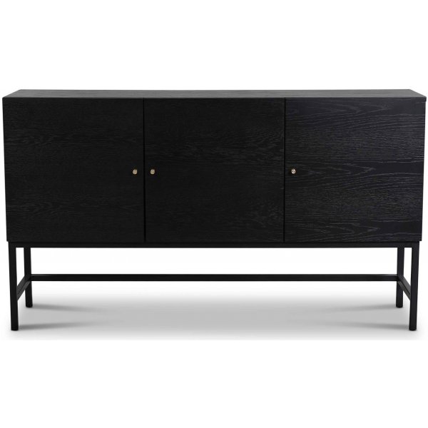 Carl sideboard med 3 dörrar - Svartbetsad ask Carl sideboard med 3 dörrar - Svartbetsad ask