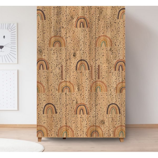 Live Rainbow kledingkast - Grenen Live Rainbow kledingkast - Grenen