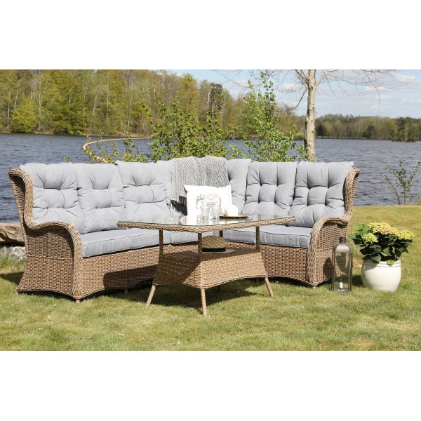 Orleans cornerset, konstrotting natur, gra dynor, hger hrn