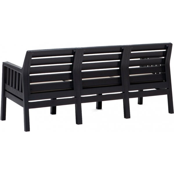 Canapé 3 places Lara - Anthracite Canapé 3 places Lara - Anthracite