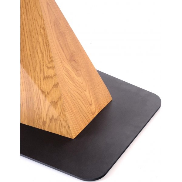 Table  manger Diamond 160-200 x 89 cm - Chne/noir