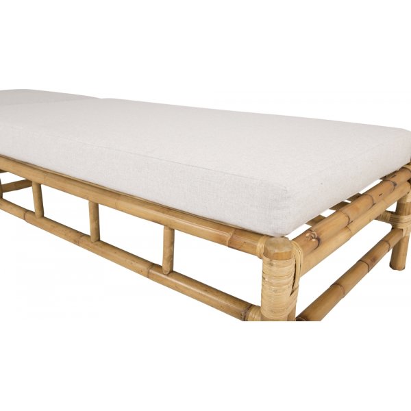 Bain de soleil en rotin - Gris/rotin Bain de soleil en rotin - Gris/rotin