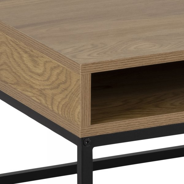 Table basse Willford 80 x 80 cm - Chêne/noir Table basse Willford 80 x 80 cm - Chêne/noir