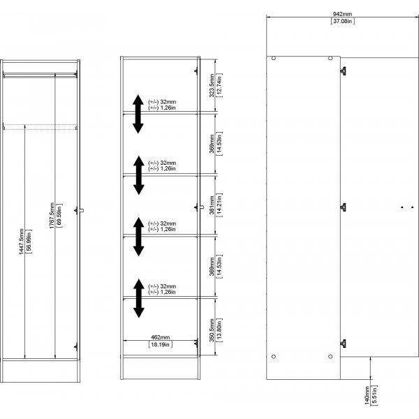 Focus skåp - Vit Focus skåp - Vit