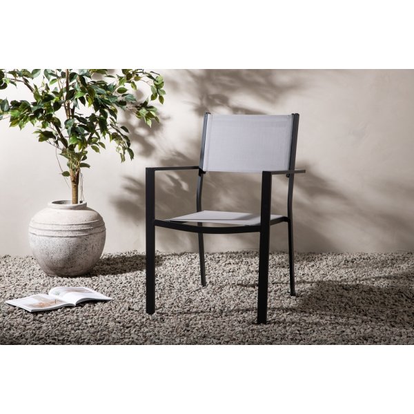 Chaise de salle à manger Copacabana - Noir/Gris Chaise de salle à manger Copacabana - Noir/Gris