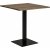 Table  manger Lignano 70 x 70 cm - Chne fum/noir