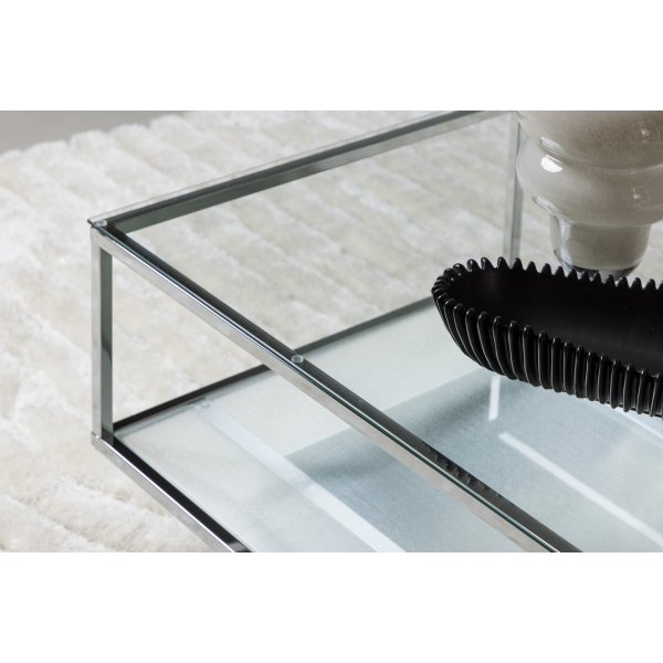 Maglehem soffbord 130 x 60 cm - Silver Maglehem soffbord 130 x 60 cm - Silver