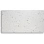 Terrazzo soffbord 75x75cm - Bianco Terrazzo & underrede Star krom