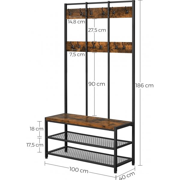Meuble d\\\'entre Kornett - Marron/noir