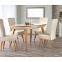 Wilbur matbord utdragbart 140-190 cm - Beige/Ek