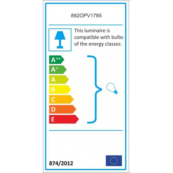 Sivani taklampa 721 - Svart/guld